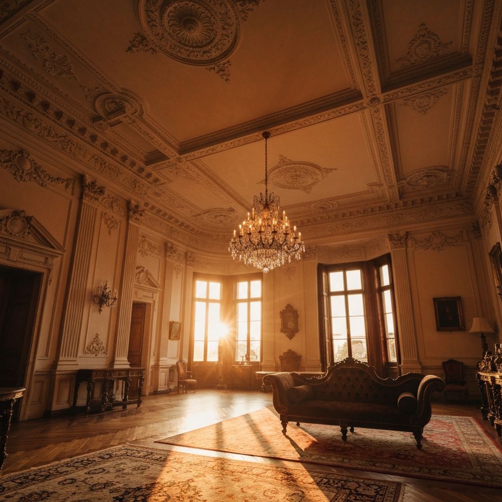 Beautifully restored plaster cornice in Surrey home