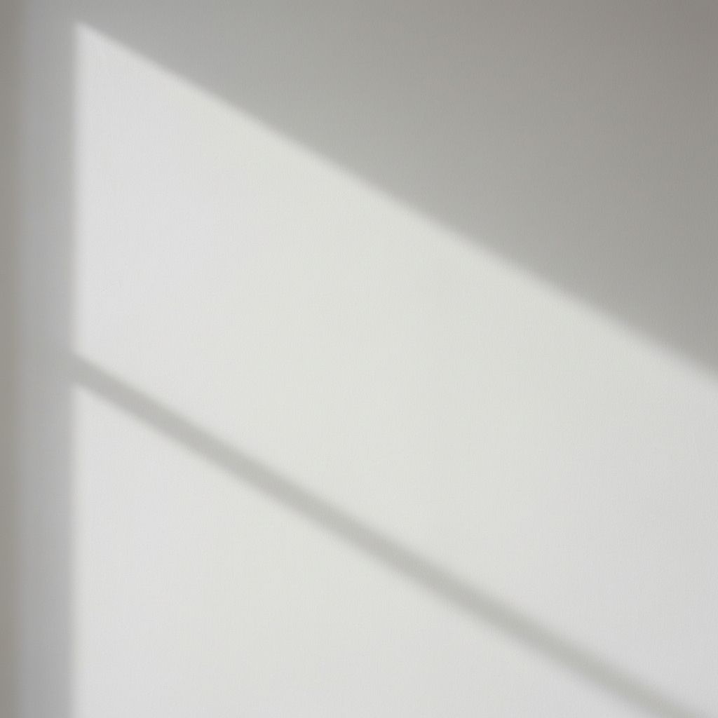 Freshly plastered smooth wall interior